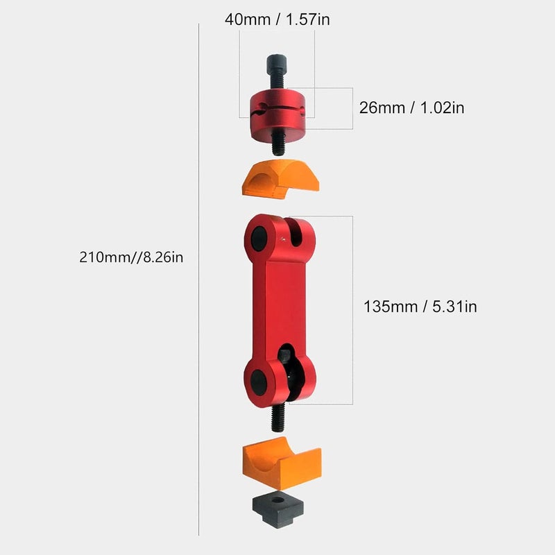 Jectse Adjustable CNC Work Stop Locator with Convenient Adjusting, Accurate Positioning, and Cemented Carbide Material for Mill Machine Workpiece T Slot - Image 3